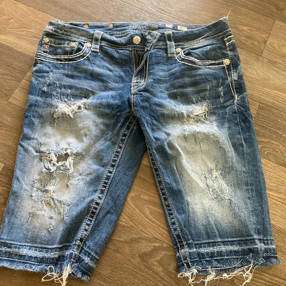 Miss Me Blue Denim Jean shorts